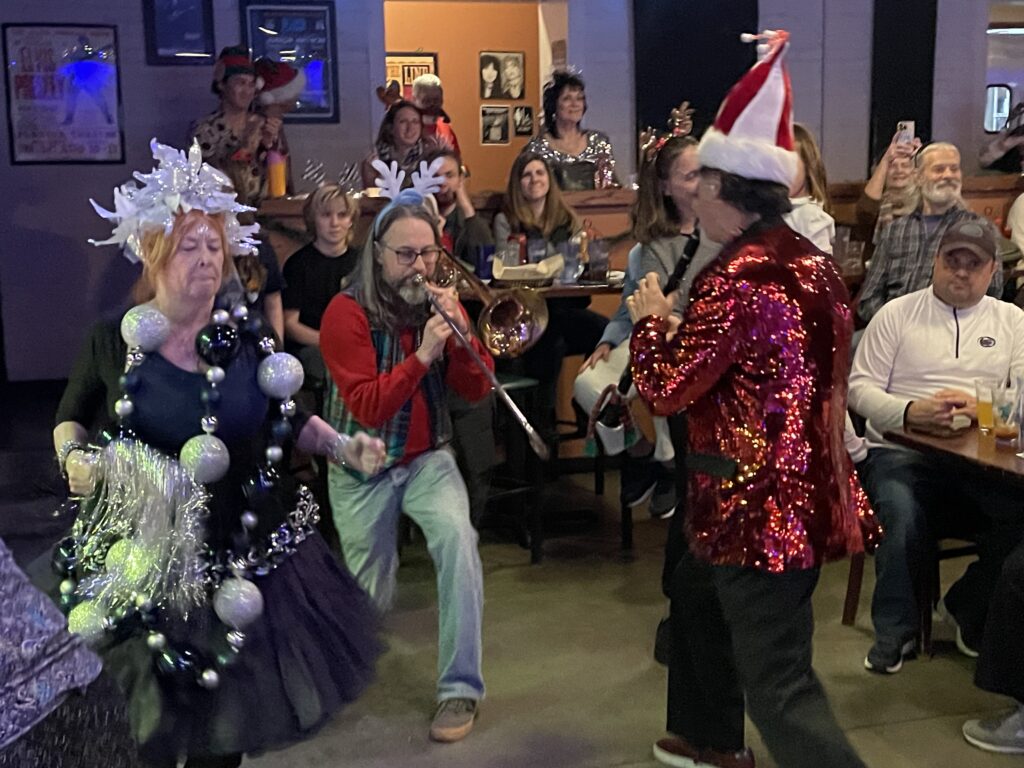 Blaise and Don jamming in the crowd